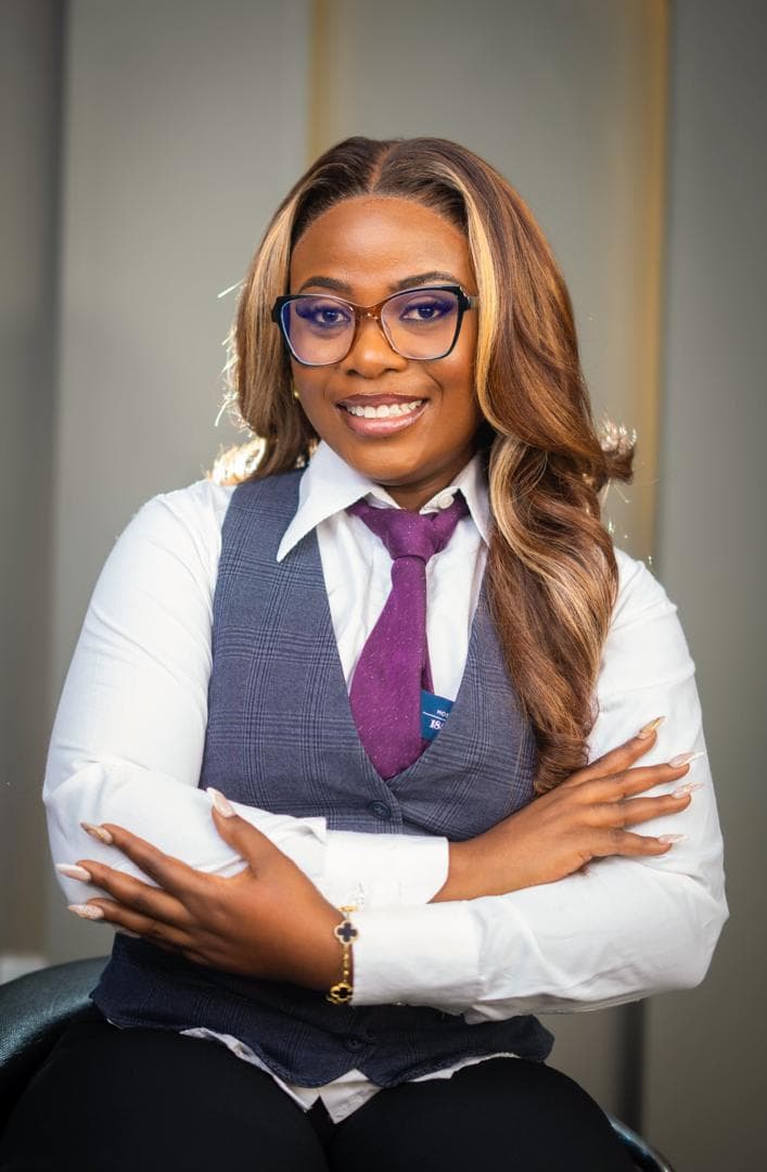 A client wearing JULES & CO optical frames